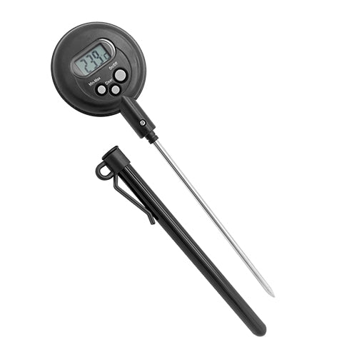 EMGA digitale thermometer zwart – handzame voedselthermometer voor keuken en catering