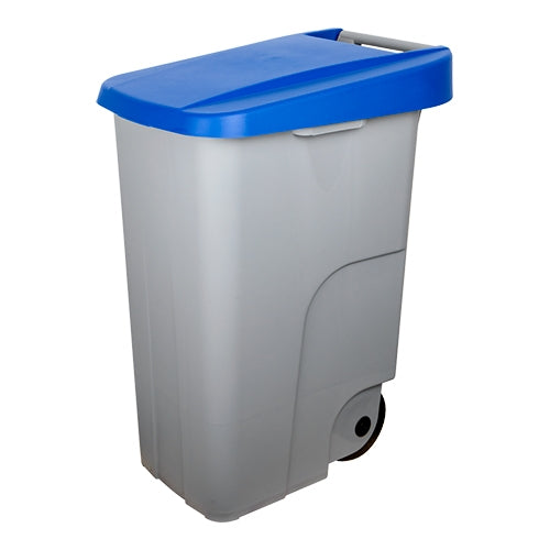 EMGA afvalcontainer 85 liter blauw – rolcontainer voor afvalscheiding in de horeca
