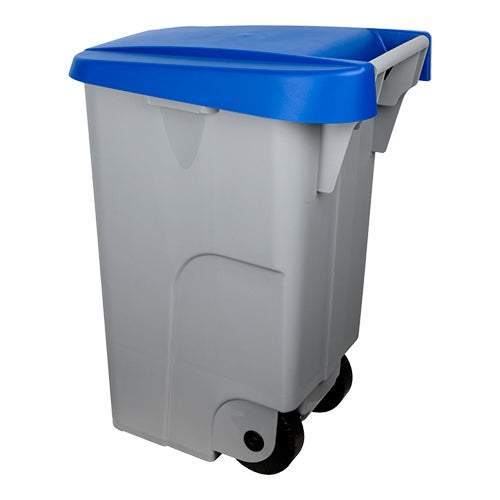 EMGA afvalcontainer 85 liter blauw – kliko met wielen voor bedrijfsafval