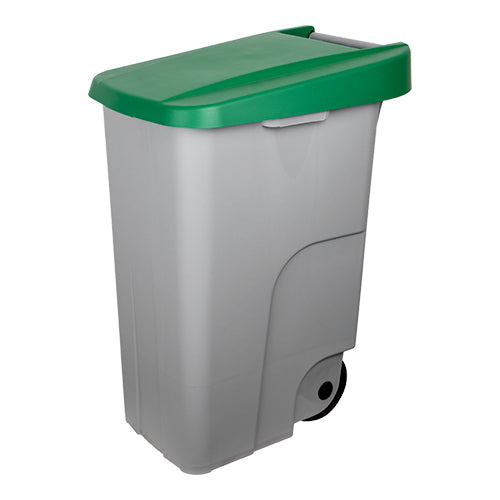 EMGA afvalcontainer 85 liter groen – rolcontainer voor afvalscheiding in de horeca