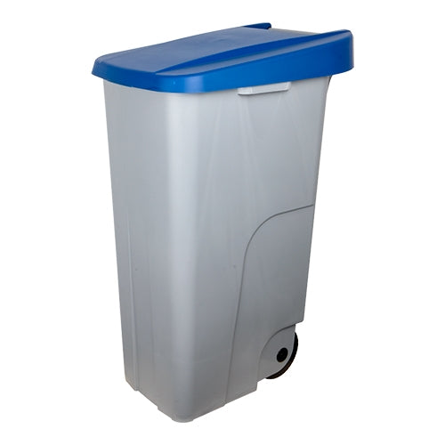 EMGA afvalcontainer 110 liter blauw – rolcontainer voor afvalscheiding in de horeca