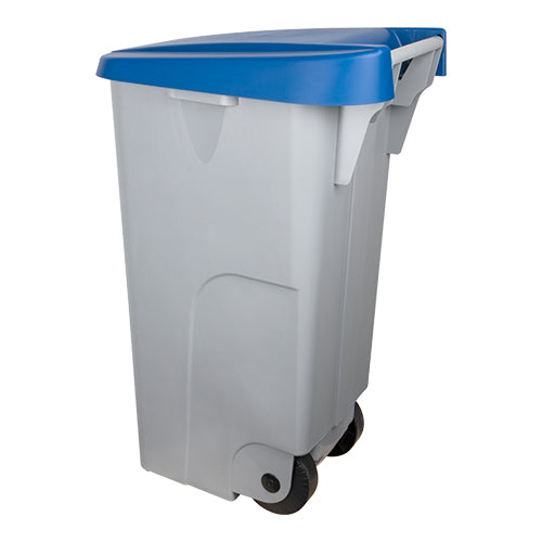 EMGA afvalcontainer 110 liter blauw – kliko met wielen voor bedrijfsafval