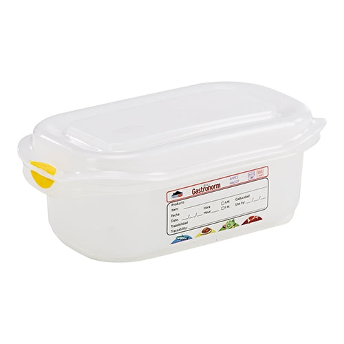 EMGA GN voedseldoos 1/9 65 mm met clip – gastronorm voorraaddoos voor de keuken