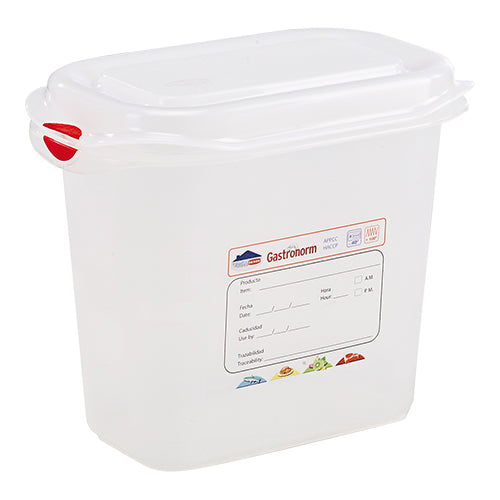 EMGA GN voedseldoos 1/9 150 mm met clip – gastronorm bewaardoos voor de keuken