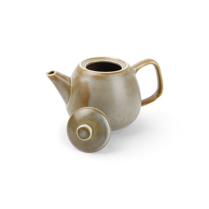 F2D Usko theepot 50 cl groen – detailfoto porseleinen theepot voor hotel en restaurant