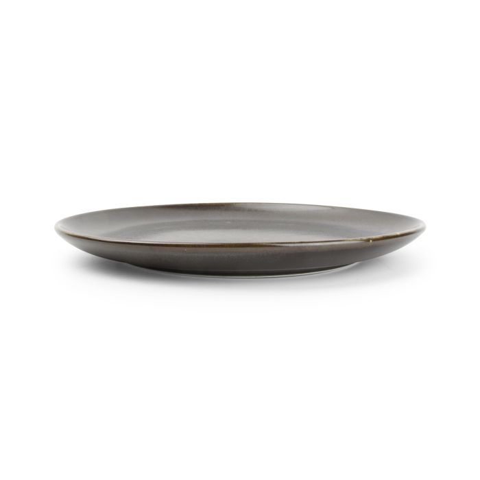 F2D Ceres plat bord 25x23 cm zwart – detail organisch gevormd bord voor fine dining