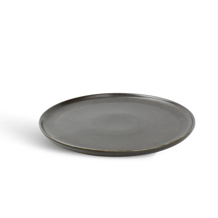 F2D Ceres plat bord 27,5 cm zwart – zijaanzicht porseleinen dinerbord voor restaurant