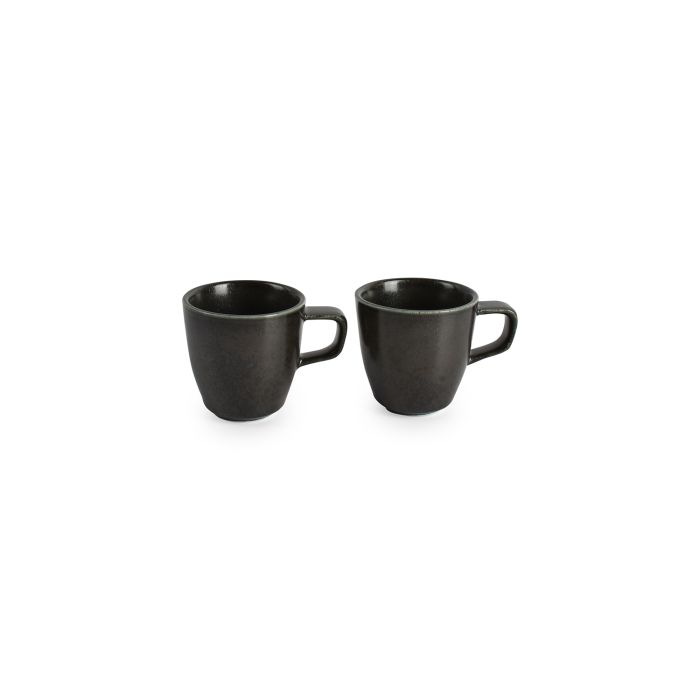 F2D Ceres mokkakop 9 cl zwart – detailfoto espressokop porselein voor café en restaurant