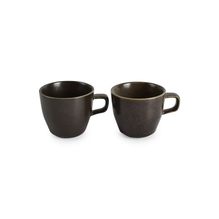F2D Ceres kop 19 cl zwart – detailfoto porseleinen koffiekop voor café en restaurant