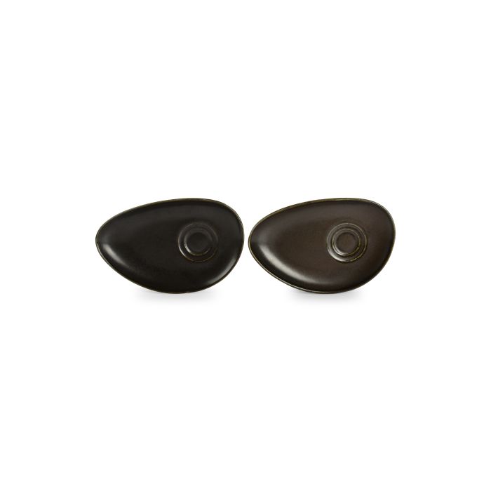 F2D Ceres schotel 20x13 cm zwart – sfeerbeeld koffieservice in restaurant en hotel