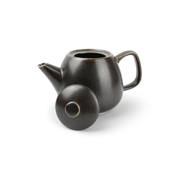F2D Ceres theepot 80 cl zwart – detailfoto porseleinen theepot voor restaurant en hotel