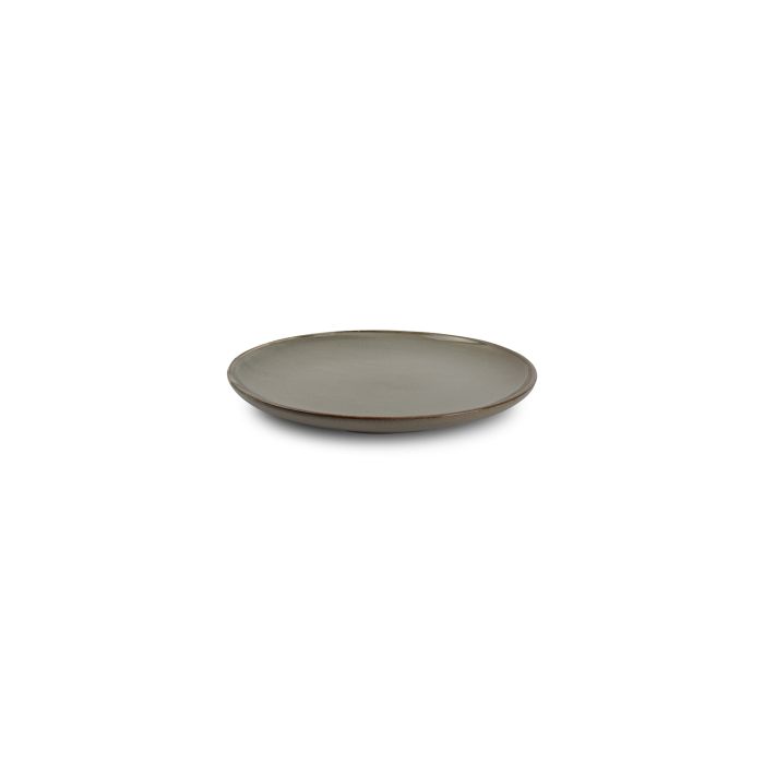 F2D Ceres plat bord 24 cm grijs – zijaanzicht porseleinen dinerbord voor restaurant en horeca