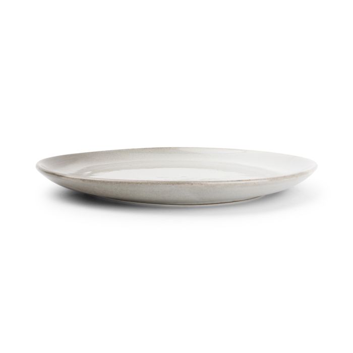 F2D Ceres plat bord 25x23 cm grijs – zijaanzicht organisch gevormd bord voor restaurant