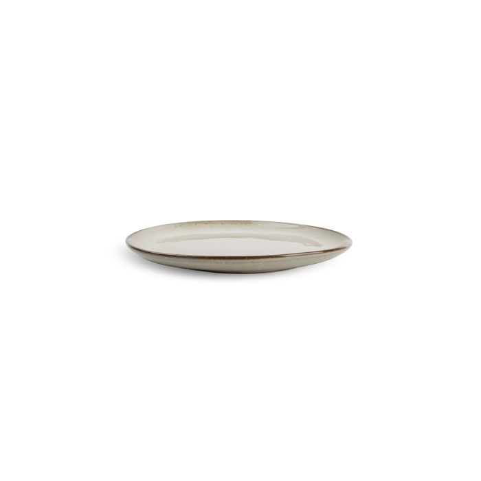 F2D Ceres plat bord 21x18,5 cm grijs – detail organisch porseleinen bord voor restaurant