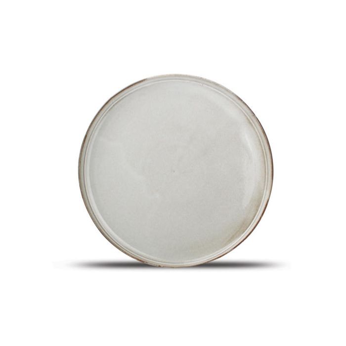 F2D Ceres plat bord 27,5 cm grijs – zijaanzicht porseleinen dinerbord voor restaurant