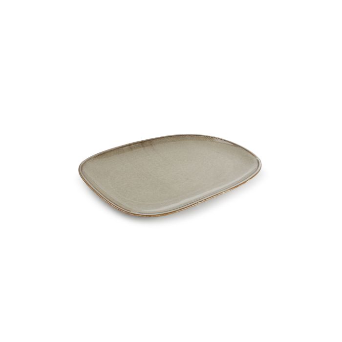 F2D Ceres plat bord 33x23 cm grijs – detail groot serveerbord porselein voor de horeca