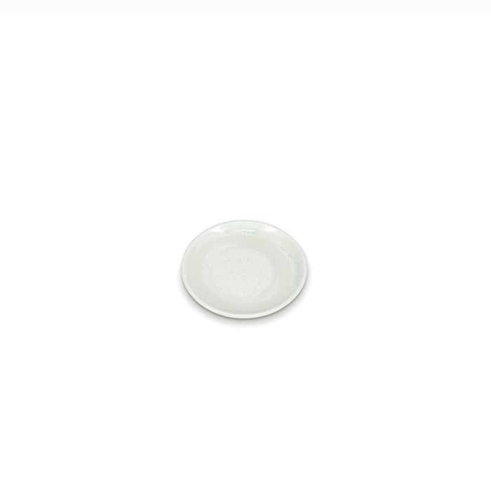 F2D Ceres plat bord 12 cm frost white – zijaanzicht klein porseleinen bordje voor amuses