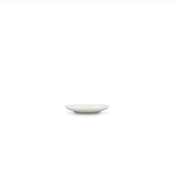 F2D Ceres plat bord 12 cm frost white – sfeerbeeld amuses serveren in de horeca