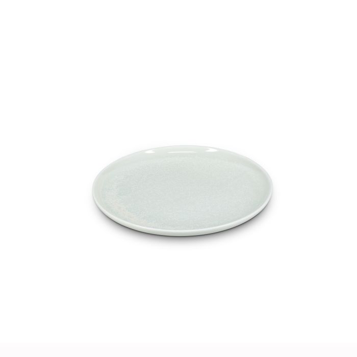 F2D Ceres plat bord 24 cm frost white – sfeerbeeld wit porselein op gedekte tafel