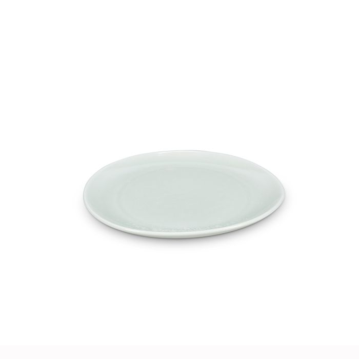 F2D Ceres plat bord 26x23 cm frost white – detail van de matte witte afwerking
