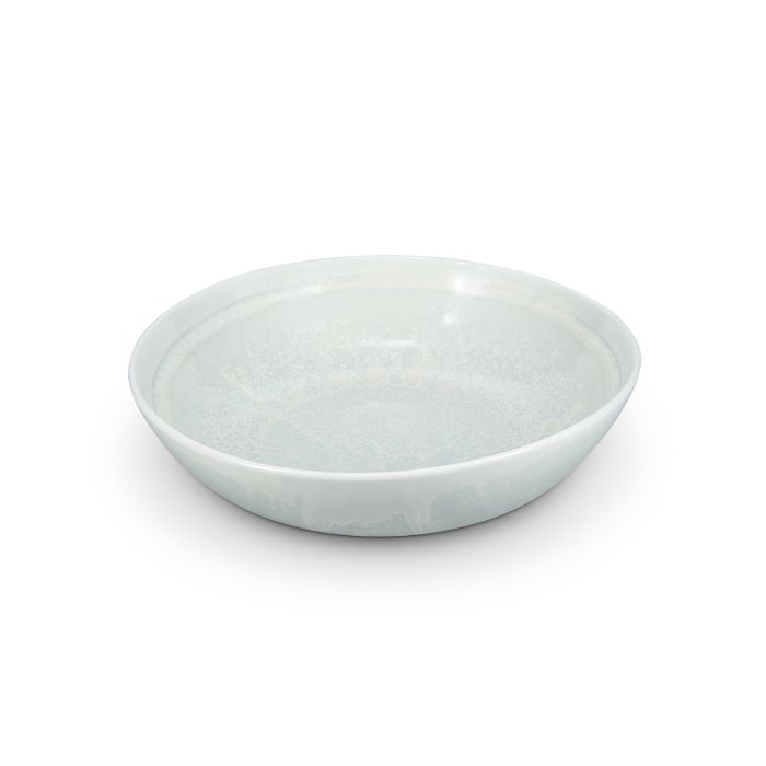 F2D Ceres serveerschaal 30,5xH7,5 cm frost white – zijaanzicht porseleinen schaal voor buffet