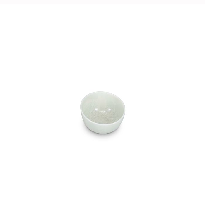 F2D Ceres kom 10xH5/6 cm frost white – sfeerbeeld wit porselein op restauranttafel