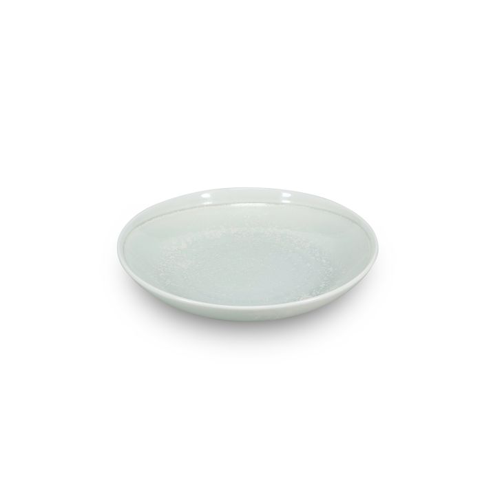 F2D Ceres kom 24,5xH4 cm frost white – zijaanzicht ondiepe porseleinen kom voor restaurant