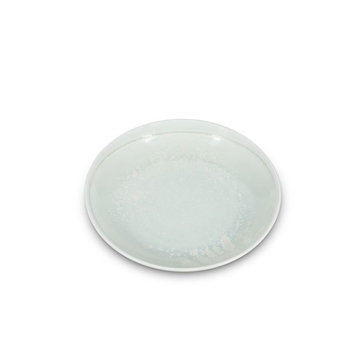 F2D Ceres kom 24,5xH4 cm frost white – detail van de matte witte glazuurlaag