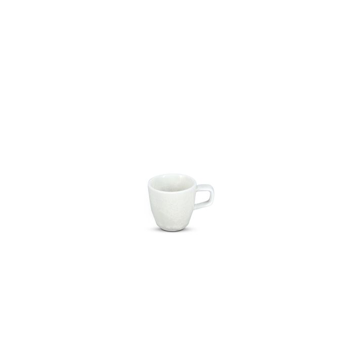 F2D Ceres mokkakop 9 cl frost white – zijaanzicht porseleinen espressokop voor de horeca