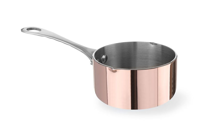 Hendi steelpannetje met schenktuit 3-ply 75x40 mm – sauspannetje voor de professionele keuken