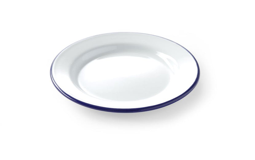 Hendi plat bord geëmailleerd 200 mm – emaille servies voor bistro en foodservice