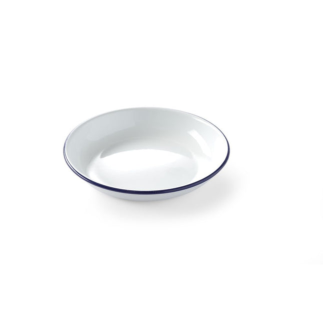 Hendi diep bord geëmailleerd 180 mm – emaille soepbord voor restaurant en kantine