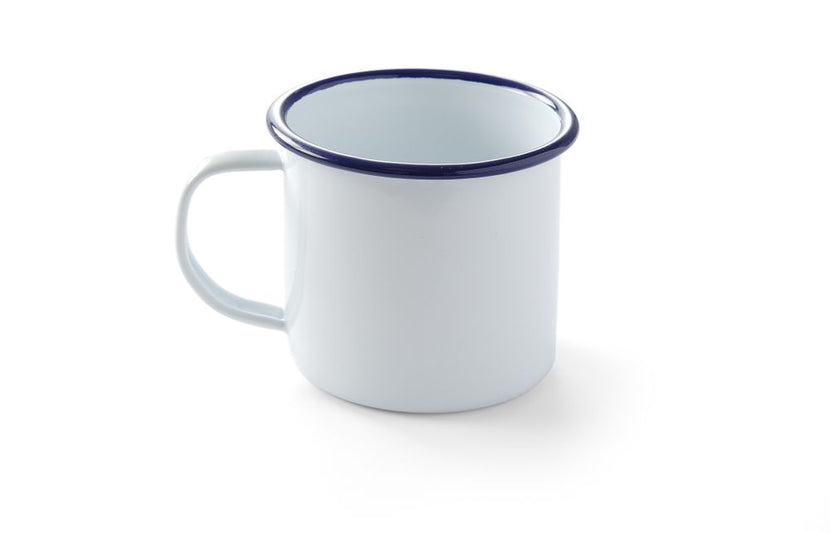 Hendi mok geëmailleerd 90x80 mm 360 ml – emaille beker voor koffie in café en lunchroom