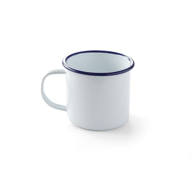 Hendi mok geëmailleerd 90x80 mm 360 ml – emaille beker voor koffie in café en lunchroom