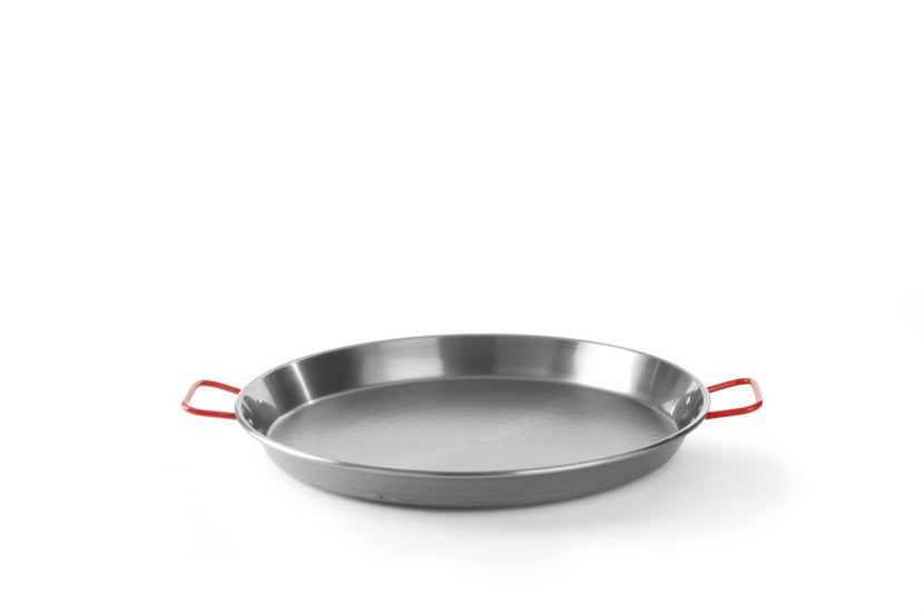 Hendi paellapan plaatstaal 460x40 mm – ruime pan voor paella en groepsgerechten