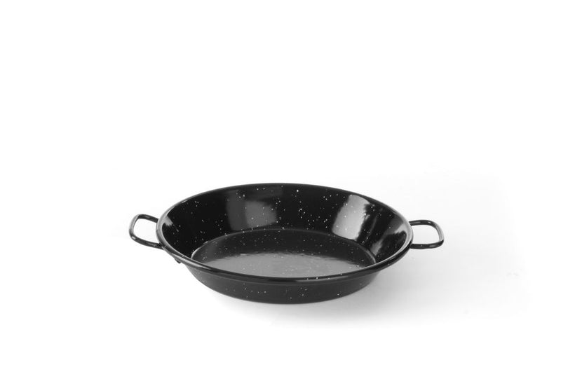Hendi paellapan 200 mm geëmailleerd plaatstaal – emaille pan voor koken en serveren