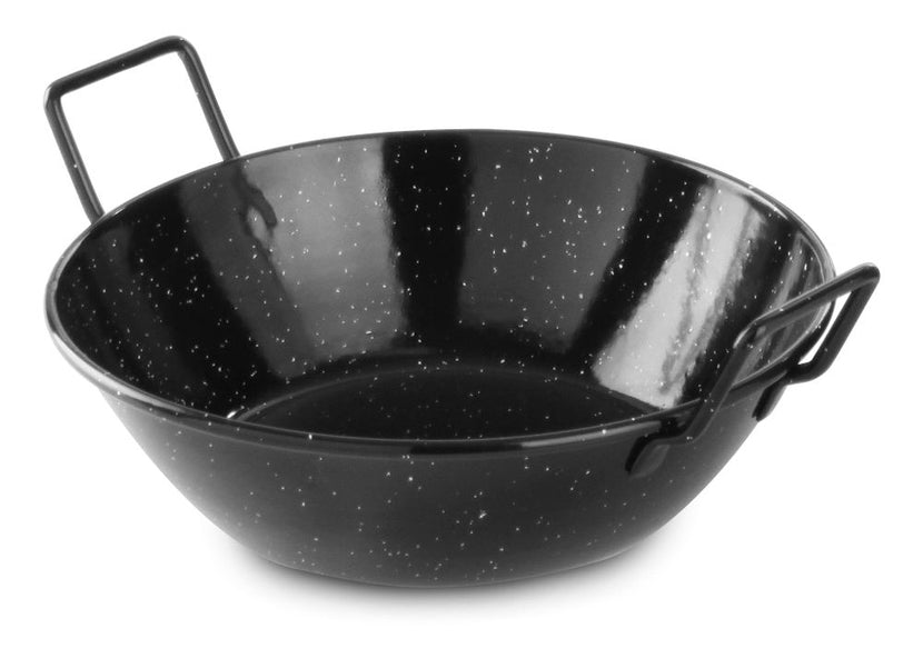 Hendi paellaschaal 200 mm geëmailleerd plaatstaal – presenteren van warme gerechten in restaurant