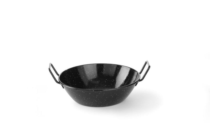 Hendi paellaschaal 240x70 mm geëmailleerd plaatstaal – diepe schaal voor stoofgerechten