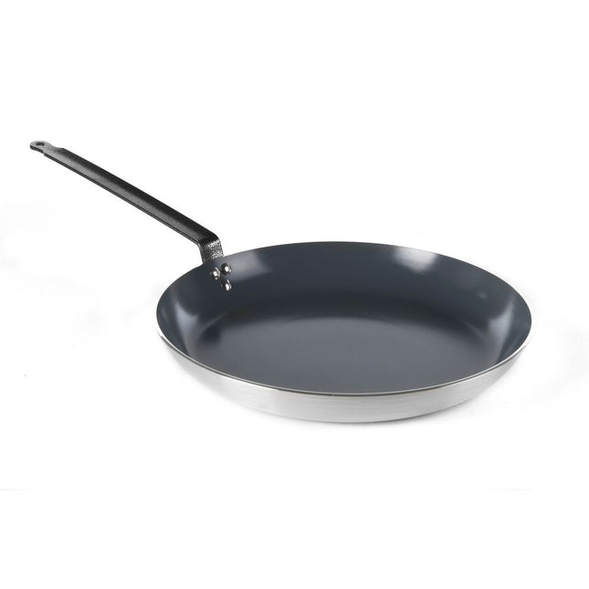 Hendi koekenpan aluminium 400x50 mm Marble coating – zeer grote bakpan voor catering