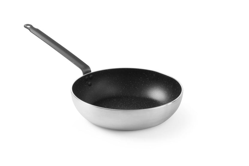 Hendi wokpan aluminium 280x75 mm Marble coating – antiaanbakwok voor roerbakgerechten