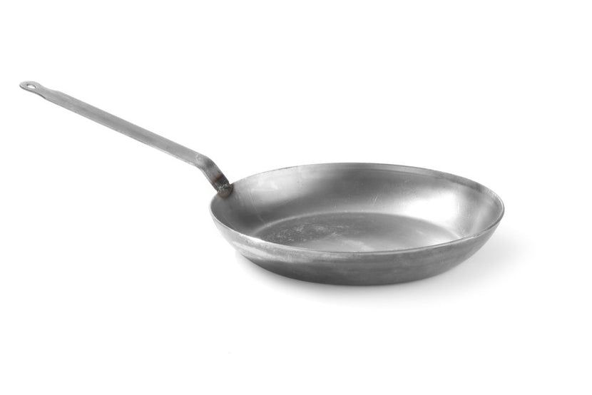 Hendi koekenpan plaatstaal 300x5 mm Klassiek – traditionele stalen pan voor vlees en groenten