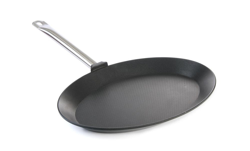 Hendi vispan ovaal gietaluminium 400x275x35 mm – ovale pan voor hele vis in de keuken