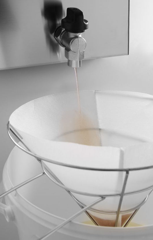 Hendi frituurfilter 245x250 mm van dichtbij – fijne structuur voor het zuiveren van olie
