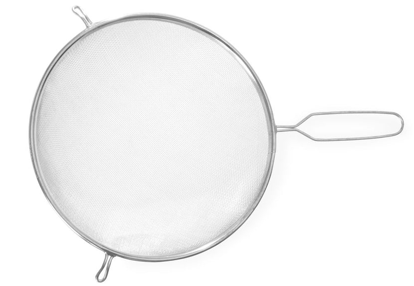 Hendi passeerzeef vertind 250x400 mm met draadgreep – XL zeef voor bouillon en fond