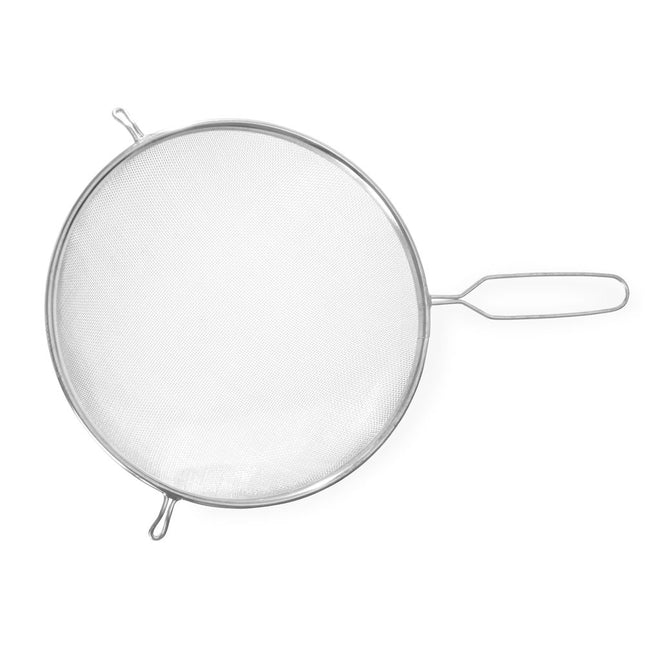Hendi passeerzeef vertind 250x400 mm met draadgreep – XL zeef voor bouillon en fond