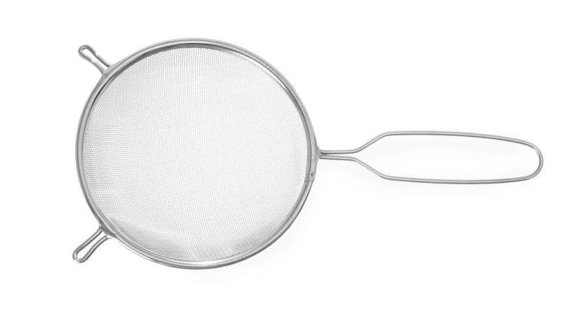 Hendi passeerzeef RVS 160x320 mm met draadgreep – roestvrijstalen puntzeef voor sauzen