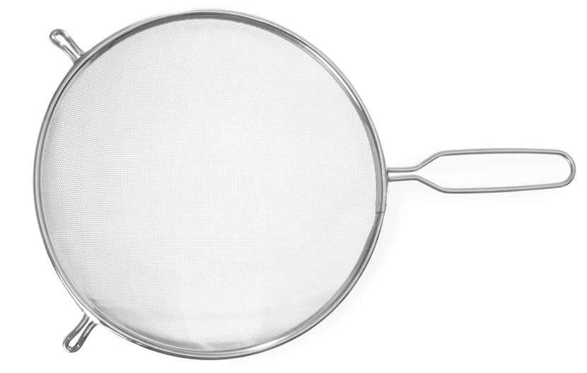 Hendi passeerzeef RVS 260x440 mm met draadgreep – XL puntzeef voor catering en grootkeuken