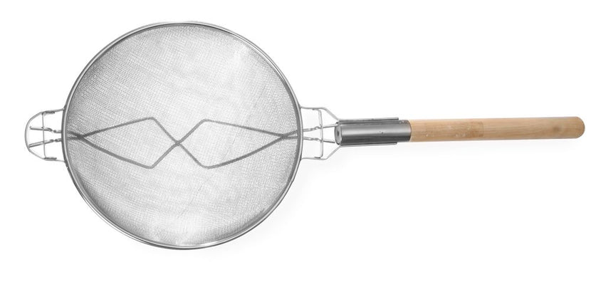 Hendi oplegzeef dubbelgaas vertind 310x800 mm – grote zeef met beschermbeugel voor de keuken