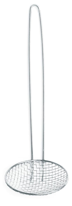 Hendi frituurschep RVS 100x330 mm met draadgreep – schuimspaan voor friteuse