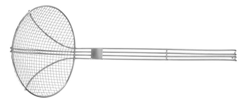 Hendi frituurschep RVS 180x470 mm met versterkte draadgreep – schep voor cafetaria